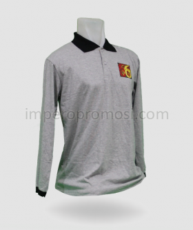 Kaos Lengan Panjang Abu - Abu - Image 3