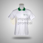 Kaos Polo Green Medica Putih hijau
