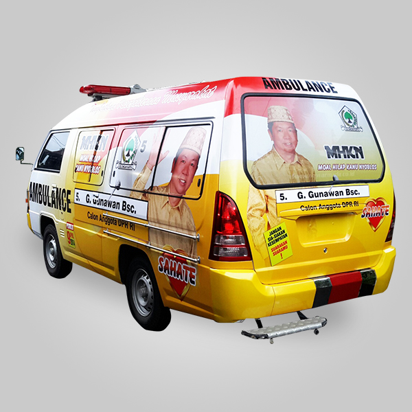 Sticker Branding Mobil MHKN