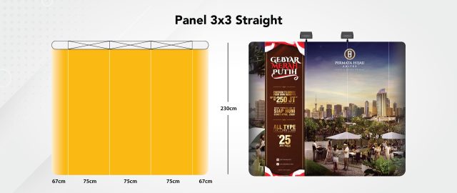 Backwall Panel 3x3 Straight