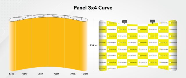 Backwall Panel 3x4 Curve