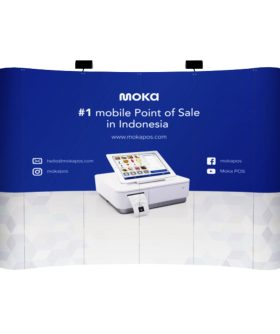 Backwall Portable Curve Moka